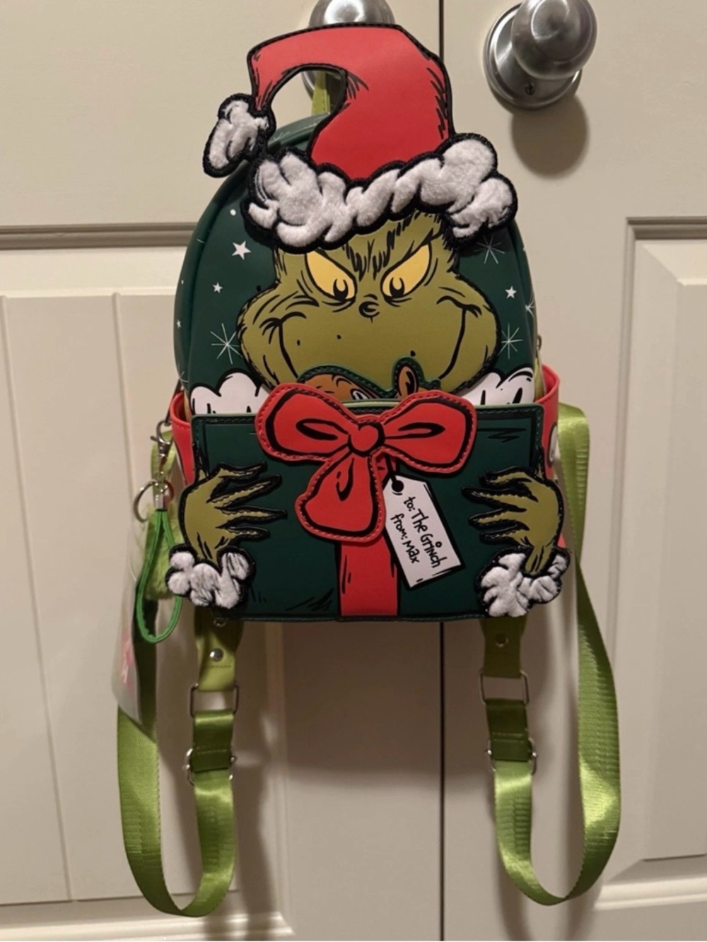 Loungefly The Grinch Green Holiday Mini Backpack